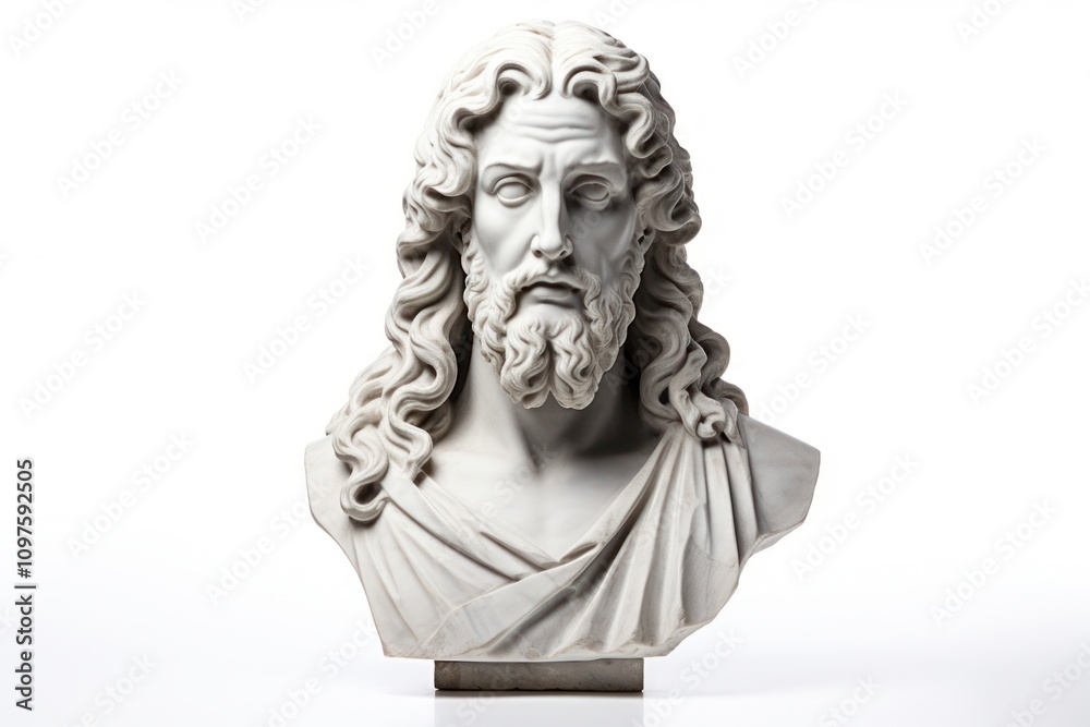 Greek sculpture jesus statue portrait art. Greek sculpture jesus statue portrait art.