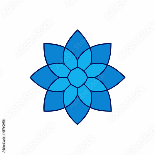 abstract flower logo