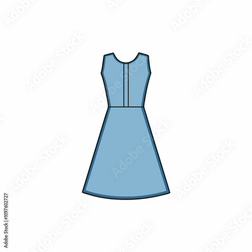 dress isolated on white