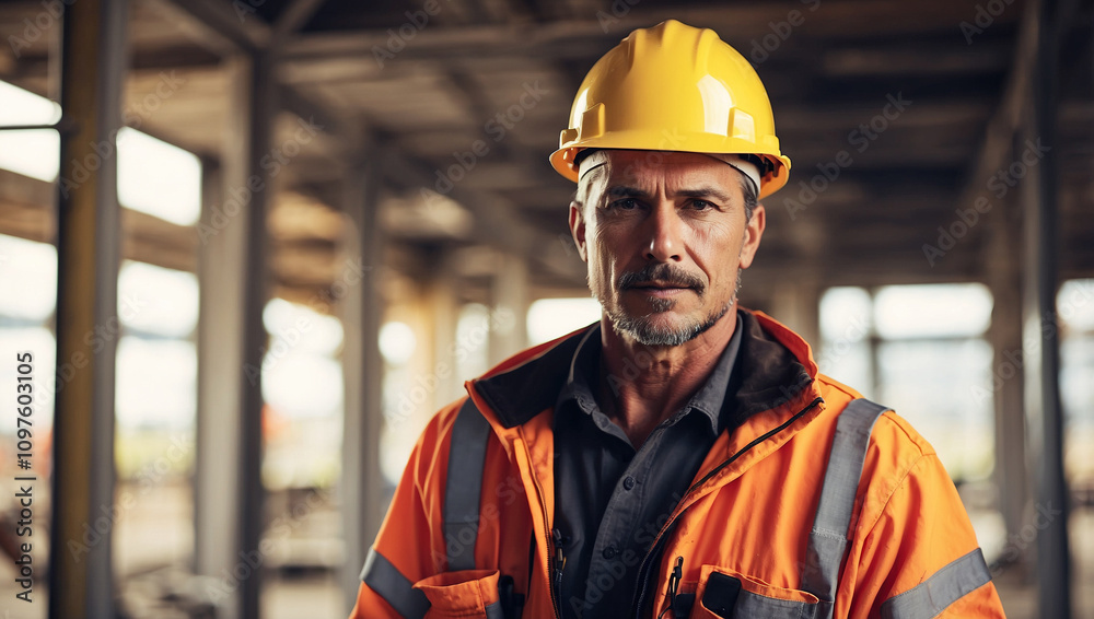 Experienced Maintenance Worker in a Hard Hat Experienced Maintenance Worker in a Hard Hat
