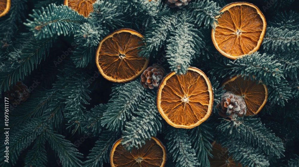 Fresh orange tree with fruit