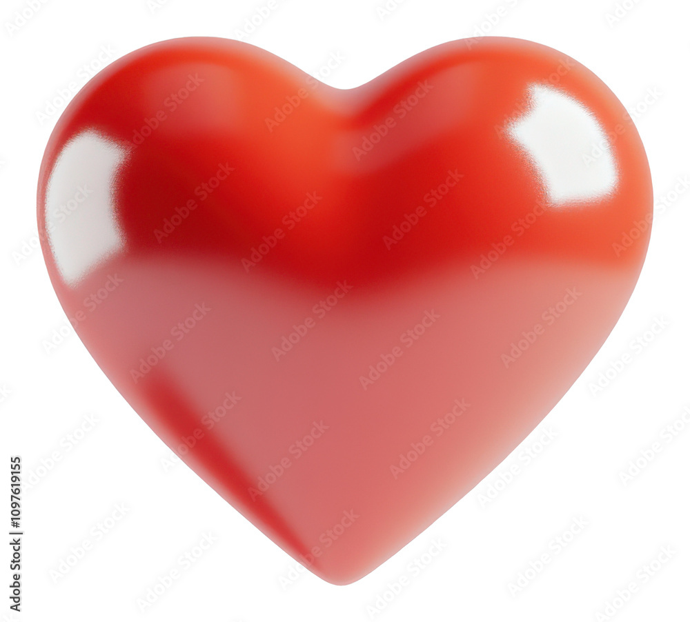 Cute 3D Heart Shape, PNG, Isolated on Transparent Background Cute 3D Heart Shape, PNG, Isolated on Transparent Background