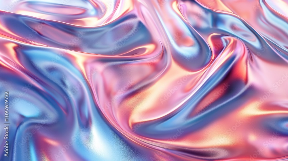Abstract pattern with shint Y2K chrome metallic textures, shimmering surfaces, vivid purple and gold hue colors. Abstract pattern with shint Y2K chrome metallic textures, shimmering surfaces, vivid purple and gold hue colors.