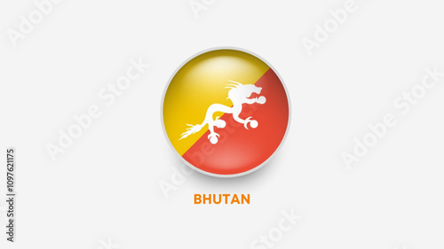 bhutan 3d flag vector illustrator
