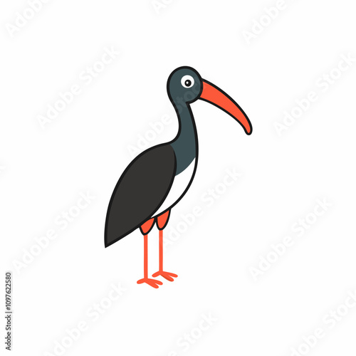 stork isolated