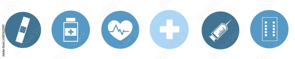 All health care designs in a row,Hospital signs in one vector All health care designs in a row,Hospital signs in one vector