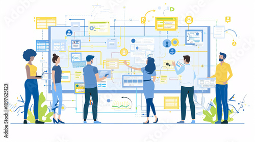 Concept of agile software development.