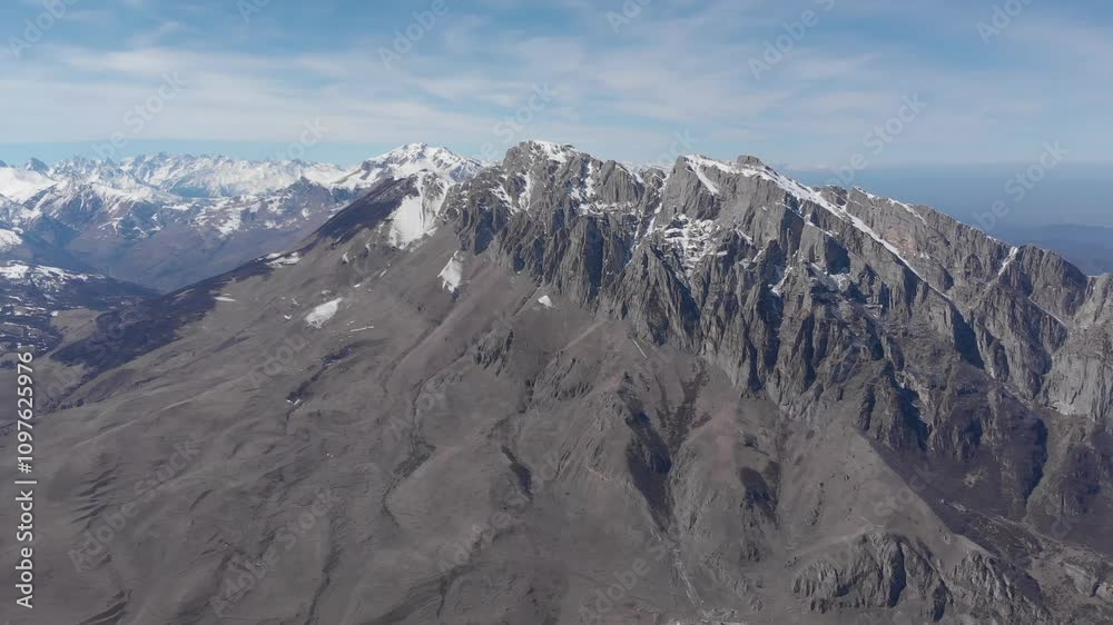 Caucasus, North Ossetia. Genaldon Gorge. Mount Tbaukhokh from the east. Caucasus, North Ossetia. Genaldon Gorge. Mount Tbaukhokh from the east.