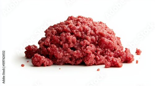 Preparing fresh ground beef for culinary delights in home kitchen food photography indoor culinary arts photo