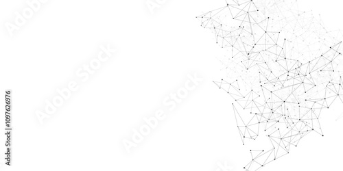 Vector Connect link background. global network technology concept. Digital technology futuristic internet network speed connection white background.