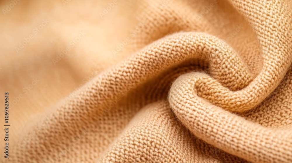 Fototapeta premium Soft Beige Fabric Texture for Lifestyle Branding and Interior Design