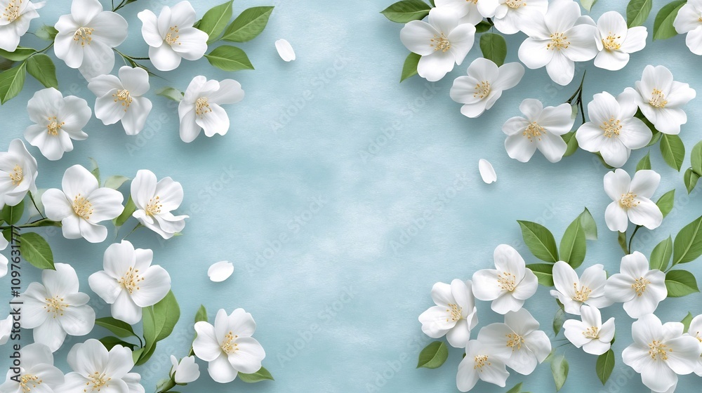 Delicate White Floral Pattern on Soft Pastel Background for Weddings and Bridal Delicate White Floral Pattern on Soft Pastel Background for Weddings and Bridal