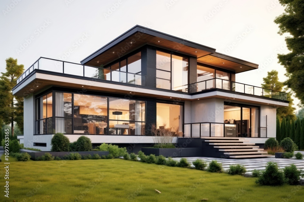 Modern luxury home exterior Modern luxury home exterior