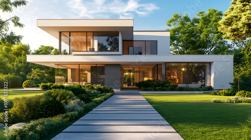 Elegant Residential Architecture AI generated