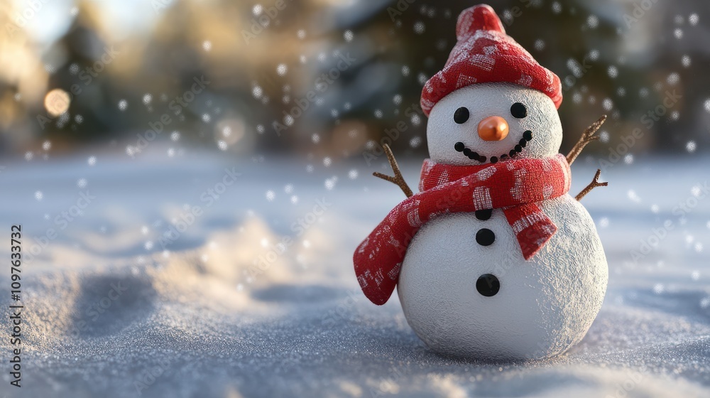 snowman isolated on transparent background Generative Ai. snowman isolated on transparent background Generative Ai.