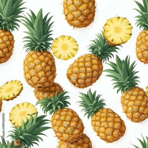 set of pineapple