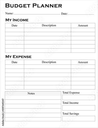 budget planner kdp book for amazon