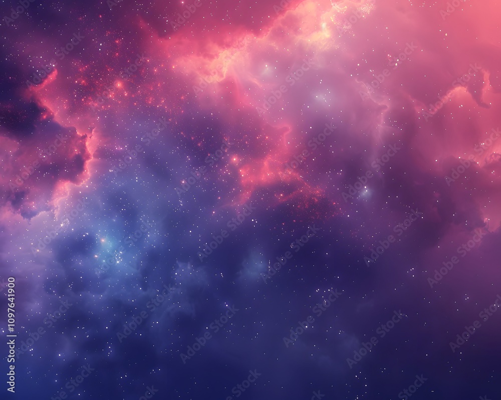 A vibrant cosmic scene featuring swirling colors and stars in a nebula-like formation. A vibrant cosmic scene featuring swirling colors and stars in a nebula-like formation.