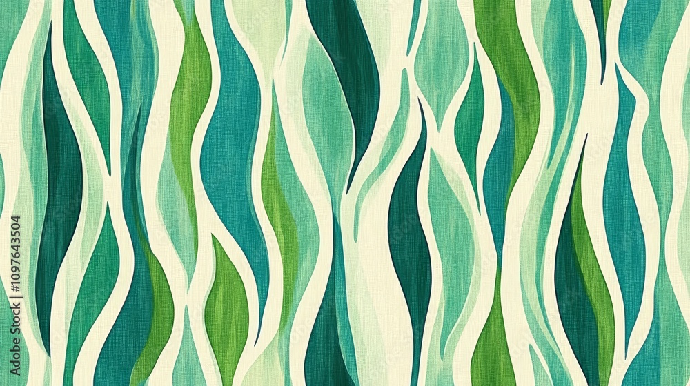Elegant green and white striped pattern, versatile background for modern designs Elegant green and white striped pattern, versatile background for modern designs