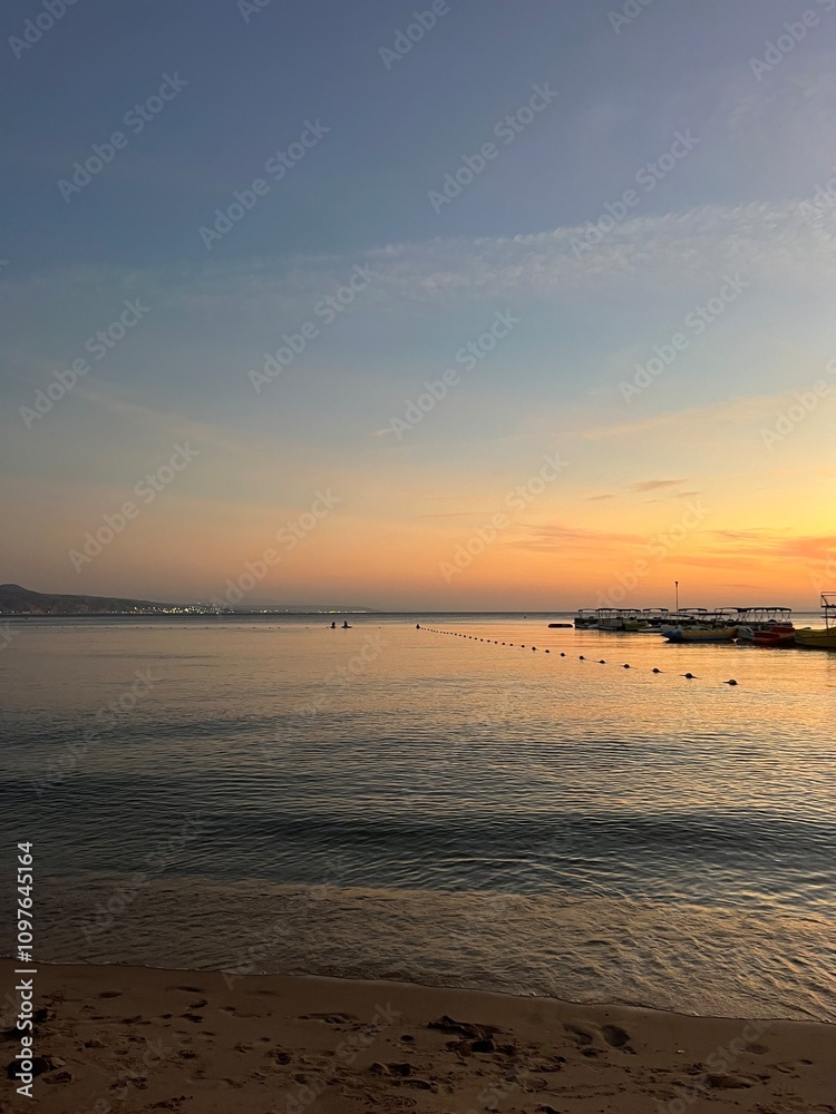 Fototapeta premium sunset on the beach