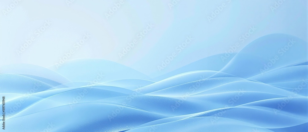 Softly shimmering blue watercolor background with gentle waves, serene, wave patterns, calming