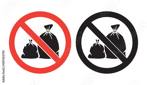 Do not throw garbage on the ground sign.