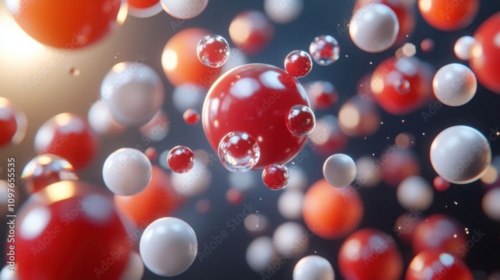 Water molecules interacting in a controlled lab environment science experiment Water molecules interacting in a controlled lab environment science experiment