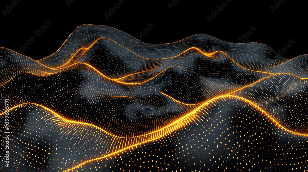 Obraz premium digital lines in vibrant colors create a dynamic and futuristic backdrop, symbolizing creativity, technology, and innovation in design, with a focus on modernity and digital aesthetics