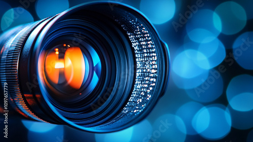 sleek, modern smartphone camera lens captured in a close-up macro shot showcasing its precision and cutting-edge technology, emphasizing clarity and detail in every image photo