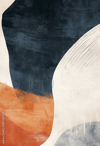 Modern luxury wall art poster. Abstract Brush Strokes Wall Art. Wall art poster.