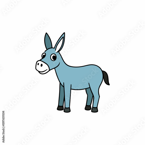 illustration of a donkey