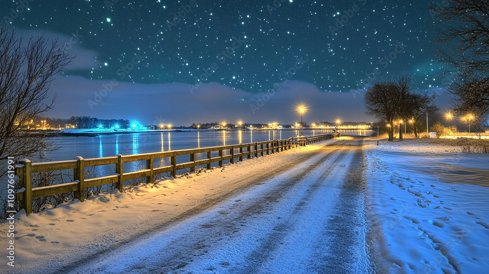 Aurora Borealis dancing in the night sky Aurora Borealis dancing in the night sky