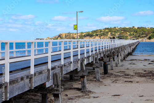 	
Victor harbour harbor, jetty, Granite Island, South Australia, Adelaide	
 photo