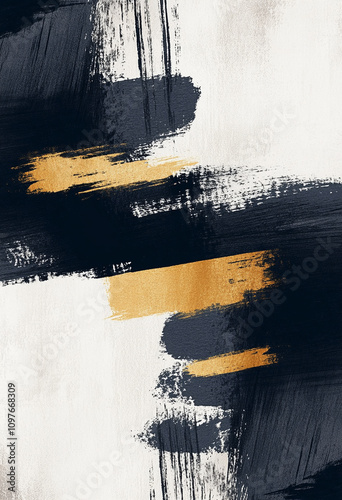 Luxury Wall Art Poster. Abstract Brush Strokes Wall Art. Wall art poster.