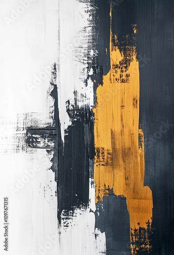 Artistic Wall Art Poster. Abstract Brush Strokes Wall Art. Wall art poster.