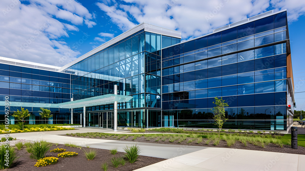 modern office building modern office building