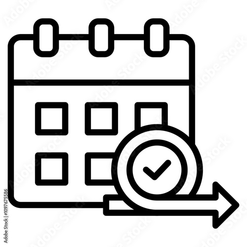 Sprint Planning Icon Element For Design