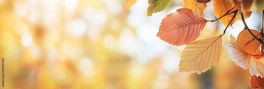 Golden and orange autumn leaves cling to tree branches, creating a vivid and colorful display of fall's arrival, embodying nature's transition and seasonal cycle. Golden and orange autumn leaves cling to tree branches, creating a vivid and colorful display of fall's arrival, embodying nature's transition and seasonal cycle.