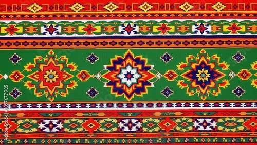 Vibrant Ethnic Pattern Wallpaper: Transform Your Space with Colorful Traditional Designs