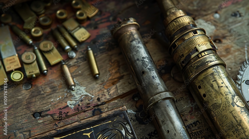 Detail of cartridge and its parts