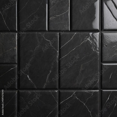 Dark grey marbal background  texture with interior  home & office decoration ceramica tiles  lining box design  