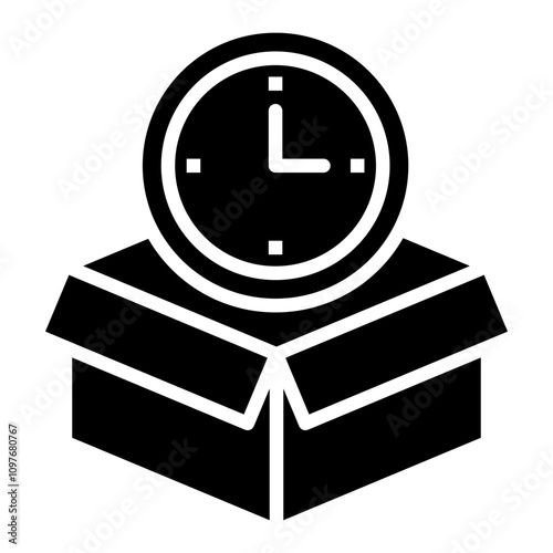 Timebox Icon Element For Design