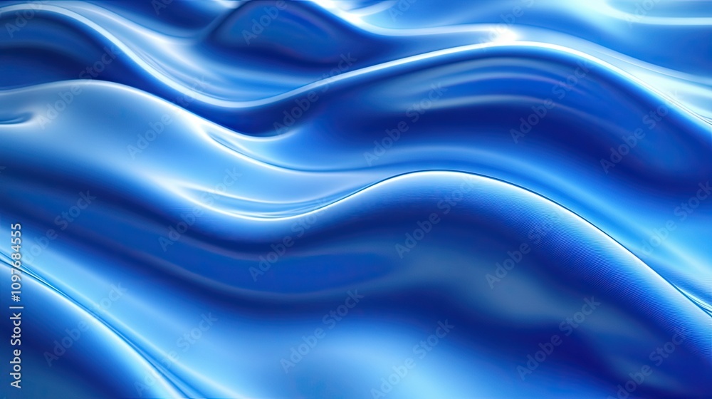 A serene abstract representation of flowing blue waves, creating a calming visual effect. A serene abstract representation of flowing blue waves, creating a calming visual effect.