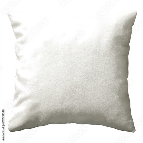  Pillow watercolor clipart illustration