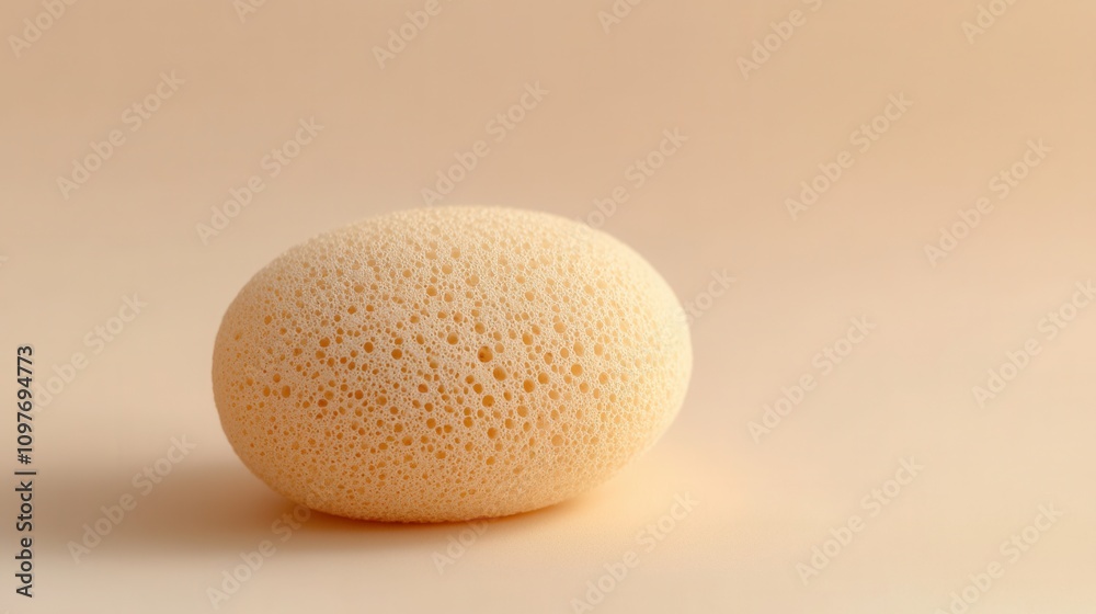 Soft Beige Oval Sponge Skincare Beauty Bath Product Texture Soft Beige Oval Sponge Skincare Beauty Bath Product Texture