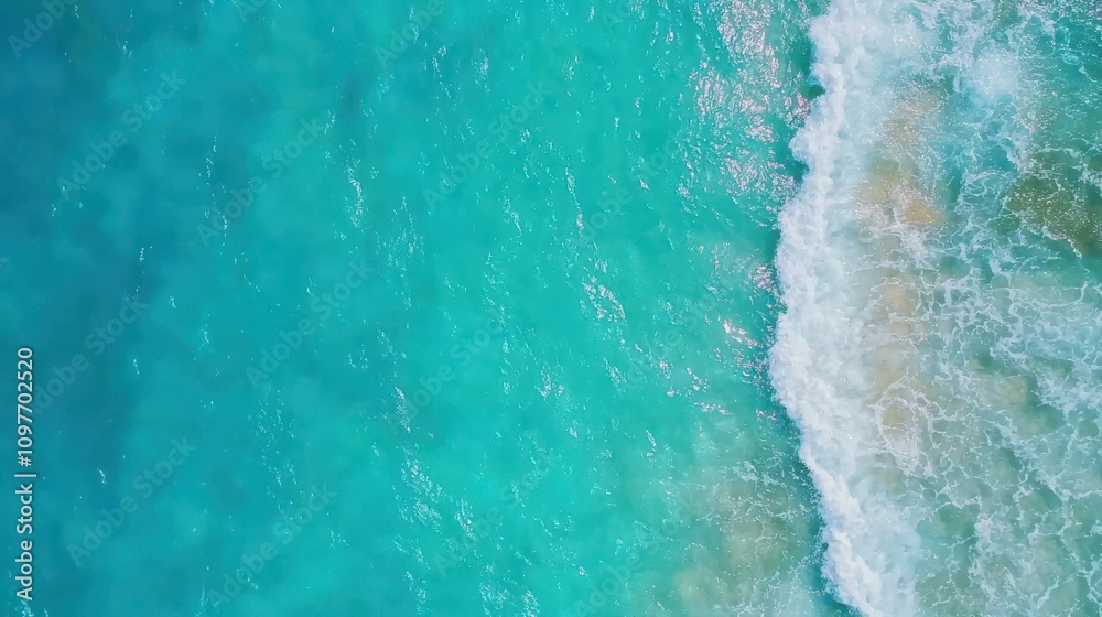 Drone capturing aerial shots of turquoise waters beach nature ocean serenity Drone capturing aerial shots of turquoise waters beach nature ocean serenity
