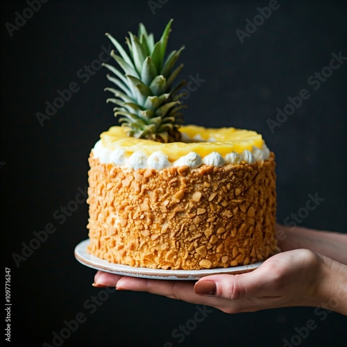 cake in hands