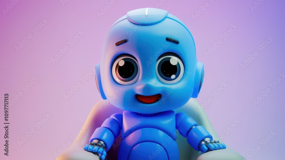 Baby Robot 3D Render with Isolated Background in Blue Color Technology Humanoid Robot Future toy Background. Blue Robot 3d isolated background humanoid Futuristic Technology Baby Robot 3D Render with Isolated Background in Blue Color Technology Humanoid Robot Future toy Background. Blue Robot 3d isolated background humanoid Futuristic Technology
