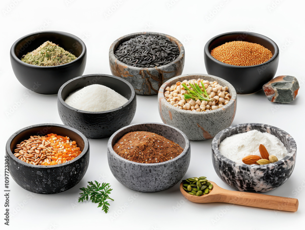 Showcasing ancient grain varieties and drought-resistant ingredients a culinary journey through indigenous techniques in a warm earthtone palette Showcasing ancient grain varieties and drought-resistant ingredients a culinary journey through indigenous techniques in a warm earthtone palette
