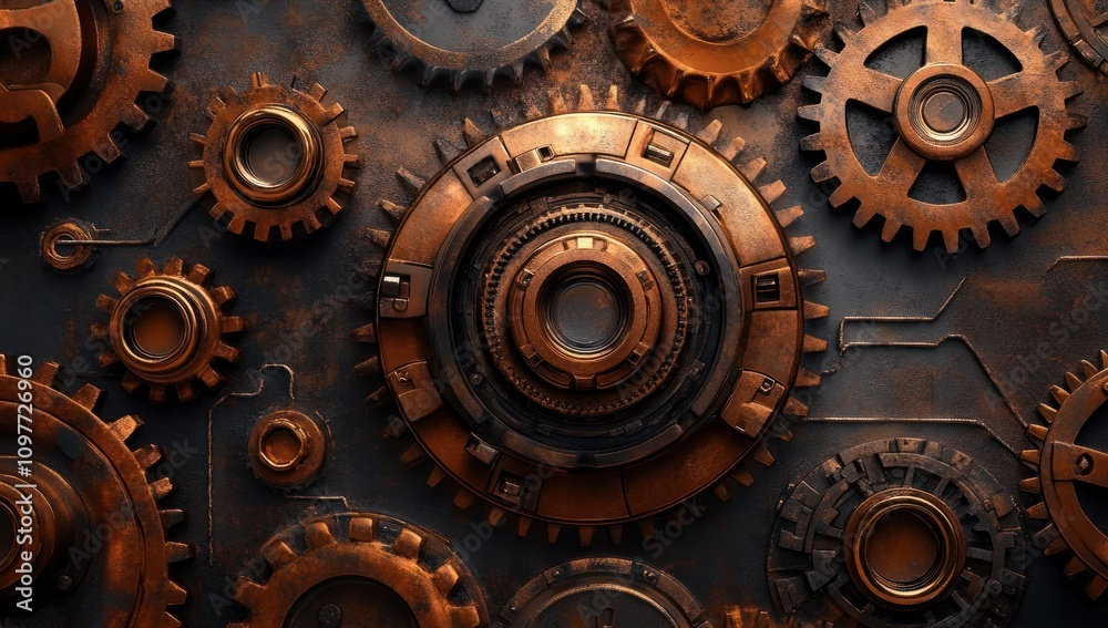 Steampunk Gears and Cogs: A Mechanical Masterpiece Steampunk Gears and Cogs: A Mechanical Masterpiece